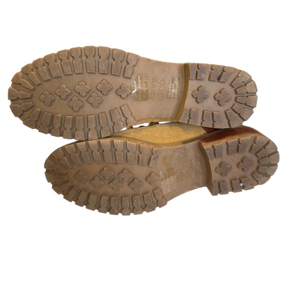 Frye and Co Ansie leather /suede lace up hikers boots w/shearling size 7.5 - Picture 3 of 6